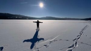 Eislaufen in Lipno